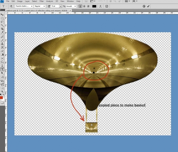 Creation of Golden Balloon: Step 3